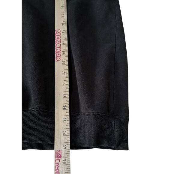 Fila Black Quarter Zip Sweatshirt Pullover XL Cotton Blend Logo Fading Present - Picture 7 of 8